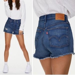 Levi’s 501 High Rise Waisted Distressed Short
